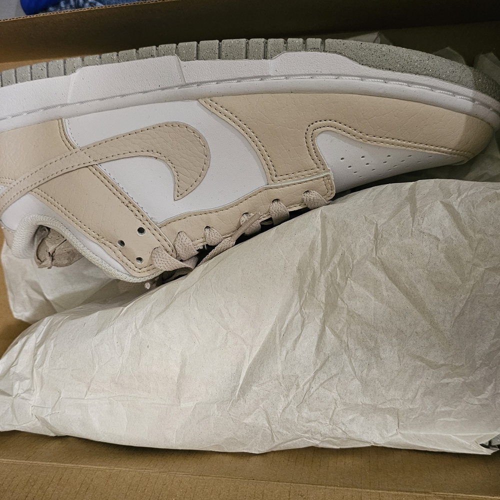 Nike Dunk Low Beige and White Sneakers